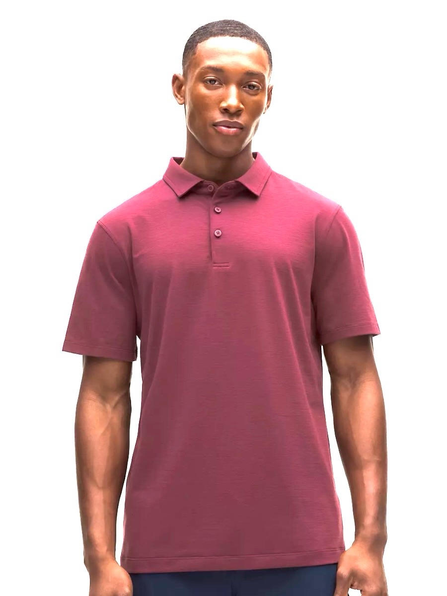Lululemon Evolution Short-Sleeve Polo Shirt, Raspberry